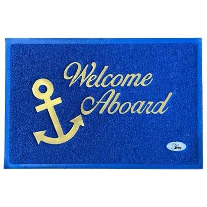 Wycieraczka z napisem 'Welcome Aboard"