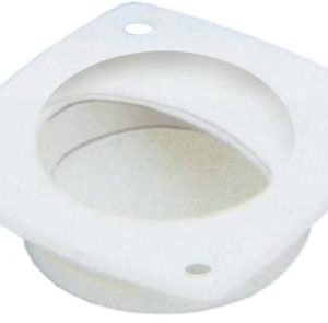 Podnośnik denny 57x57mm - PVC biały