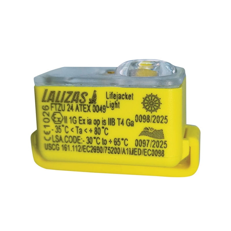 Lampka sygnalizacyjna do kamizelek ratunkowych "SAFELITE IV" - USCG-SOLAS/MED-MER-ATEX-IECEx